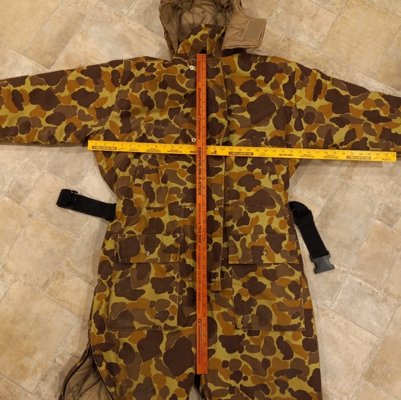 VTG Mount'n Prairie duck camo coverall snow suit with detachable hood size large - Picture 6 of 15